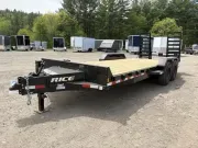 2026 Rice 7x20 16K Powder Coated Equipment Hauler w/Spare Mount