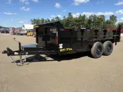 2026 Griffin 7x14 14K Powder Coated Dump Trailer w/ Combination Rear Gate