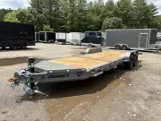 2026 Diamond C 7X22 15.5K Tilt Deck Equipment Trailer w/ 6’ Stationary, Spare Mount, Side Step & Ext