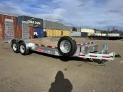 2025 N&N 7x20 17.6K Galvanized Equipment Trailer w/Stand-Up Ramps, Spare Tire & Mount