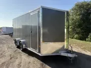 2025 Stealth 7.5x16 Aluminum Enclosed Cargo Trailer w/Rear Door Canopy w/Lights