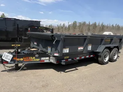 2024 Doolittle 7x16 16K Low Profile Master Dump Trailer w/Tarp Kit