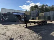 2026 Sure-Trac 8.5X24 15K Heavy Duty Power Tilt Gooseneck Equipment Trailer w/Spare Tire Carrier & D