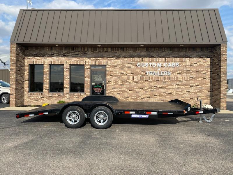 2021 Sure-Trac 7 x 18 (14+4) Steel Deck Car Hauler Trai 2021 Sure-Trac 7 x 18 (14+4) Steel Deck Car Hauler Trai