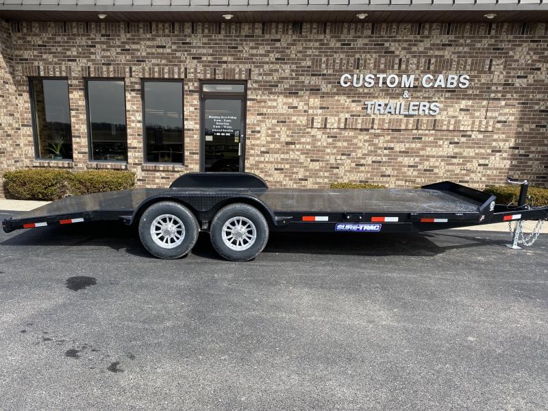 2022 Sure-Trac 7 x 20 (16+4) Steel Deck Car Hauler Trailer 10K 2022 Sure-Trac 7 x 20 (16+4) Steel Deck Car Hauler Trailer 10K