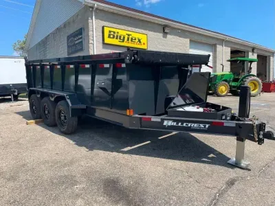 2027 Hillcrest Trailers 7X16 21K GVW Telescopic Hydro Dump w H.S (1143)