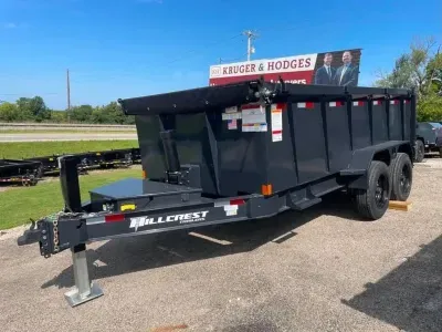 2027 Hillcrest Trailers 14K Dump 7'x14' 40" H.S 17600 GVWR (000009)