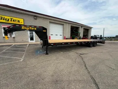 2027 Big Tex Trailers 14GN 102" x 25'+5' MRBK Flatbed Trailer(499713)
