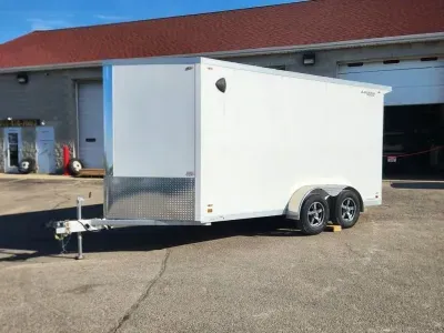 2024 Legend Trailers 7' x 17' Flat Top V-Nose 6" Extra Height - All Aluminum Frame