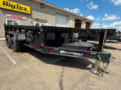 2027 Hillcrest Trailers 7x14 Telescopic Dump Hydro Jack 14K GVW (0007)