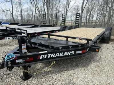 2026 PJ Trailers EV 83"x20' Dove with Monster Ramps (5718)