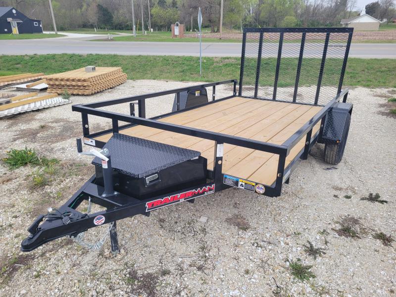 2025 Trailerman 76"x12' 3K (TUTT7612UST-030) Utility Trailer