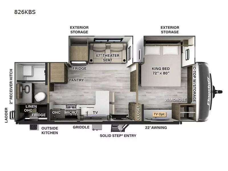 new Travel Trailers Forest River Flagstaff Classic for sale, in Houston, TX Thumbnail 2
