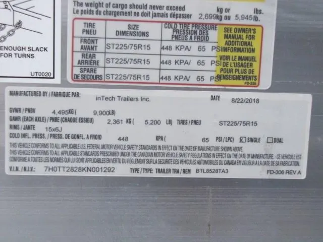 new Other Trailers InTech  for sale, in Indiana, IN Thumbnail 12