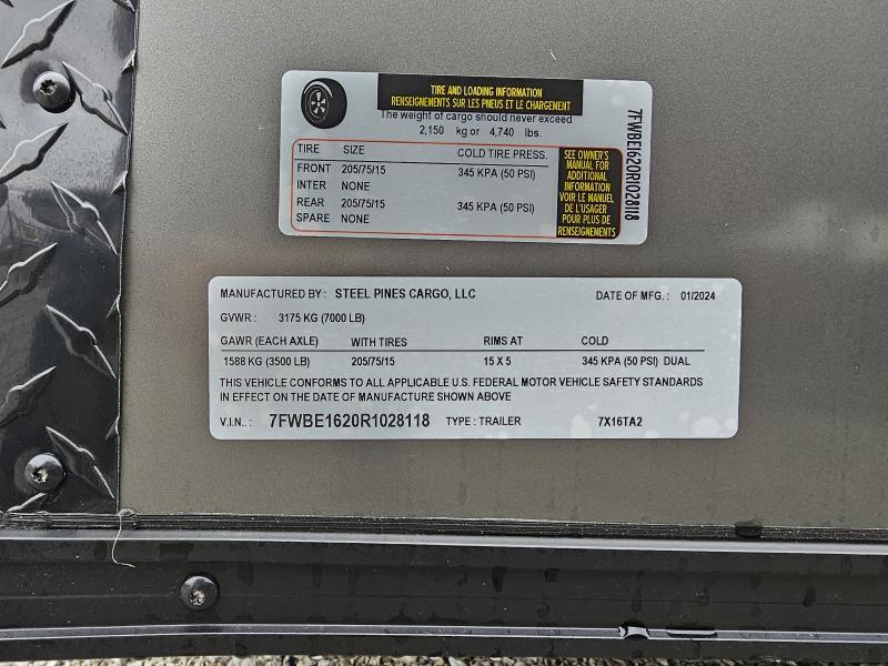 new Other Trailers Steel Pines Cargo  for sale, in Pierceton, IN Thumbnail 16