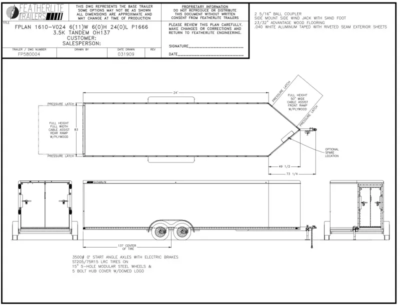 used Snowmobile Trailers Featherlite  for sale, in Glendale, AZ Thumbnail 6