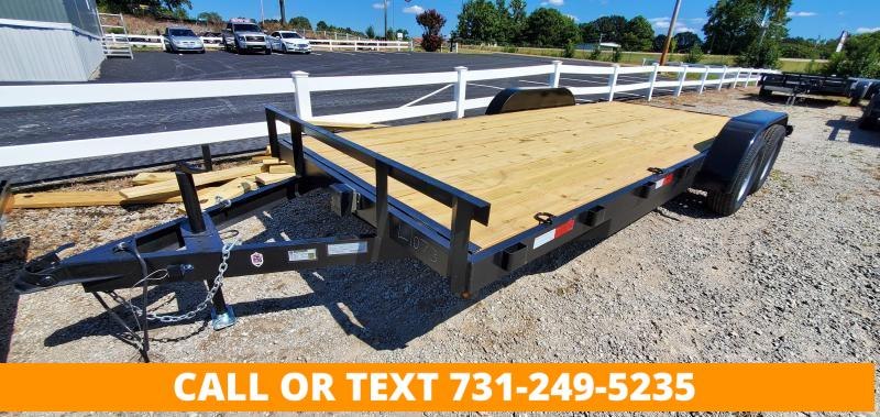 2022 L&O Manufacturing 6'10"x18' Tandem Axle Carhauler Trailer 2022 L&O Manufacturing 6'10"x18' Tandem Axle Carhauler Trailer