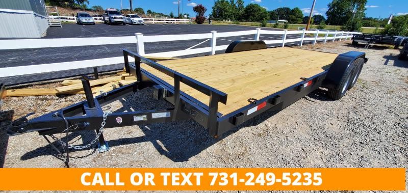 2021 L&O Manufacturing 6'10"x18' Tandem Axle Carhauler Trailer 2021 L&O Manufacturing 6'10"x18' Tandem Axle Carhauler Trailer