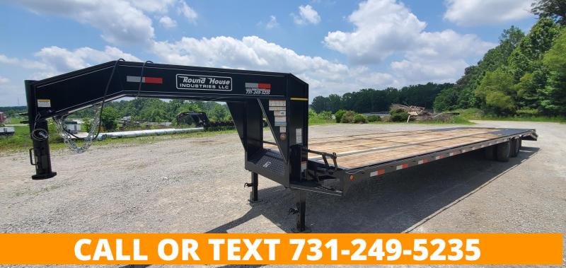2021 Round House Industries 102" x 40' Gooseneck Flatbed Trailer With 2-10K Axles 2021 Round House Industries 102" x 40' Gooseneck Flatbed Trailer With 2-10K Axles