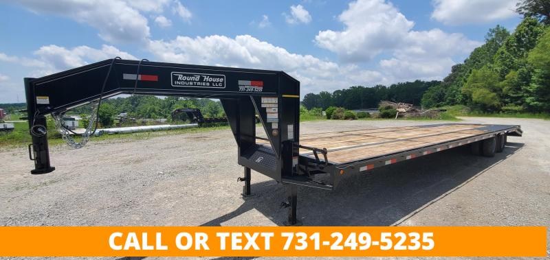 2021 Round House Industries 102" x 40' Gooseneck Flatbed Trailer With 2-10K Axles 2021 Round House Industries 102" x 40' Gooseneck Flatbed Trailer With 2-10K Axles