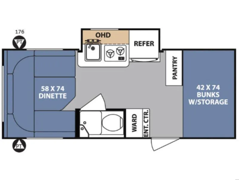 2018 Forest River r-pod 176