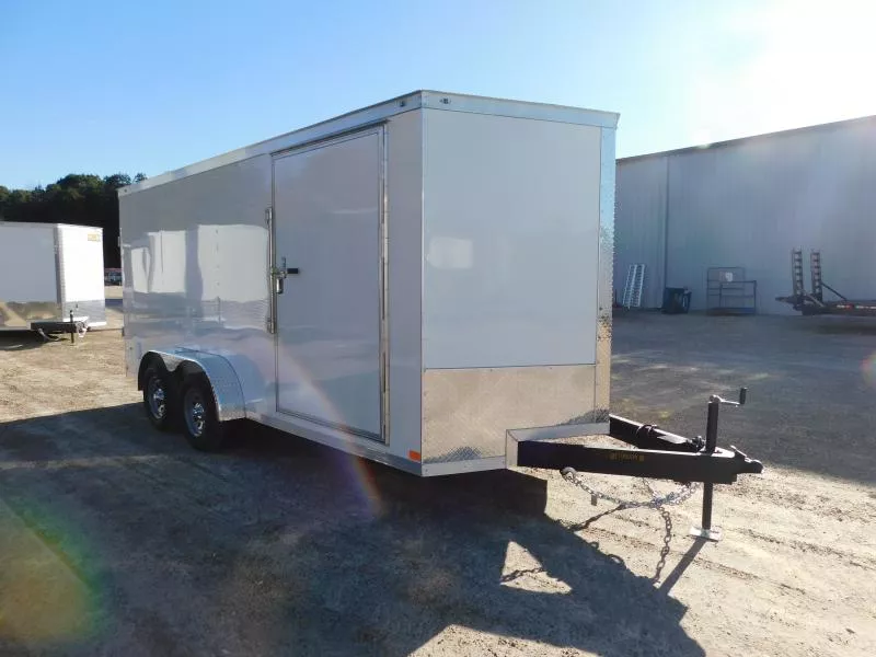 2026 Covered Wagon Trailers Gold Series 7x16 Vnose  with Ramp Door Cargo / Enclosed Trailer