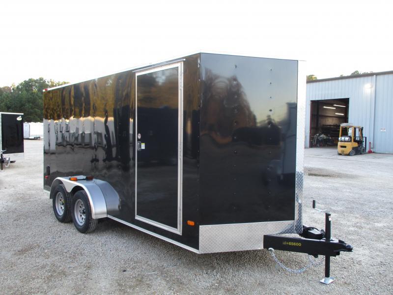 PRICE BUSTER 2021 Covered Wagon Trailers Silver Series 7x16 Vnose Enclosed Cargo Trailer with Ramp Door PRICE BUSTER 2021 Covered Wagon Trailers Silver Series 7x16 Vnose Enclosed Cargo Trailer with Ramp Door