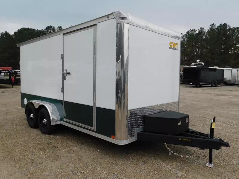 2026 Covered Wagon Trailers 7X16 Vnose Heavy Duty Upgrades  Landscape Trailer Extras Cargo / Enclosed Trailer