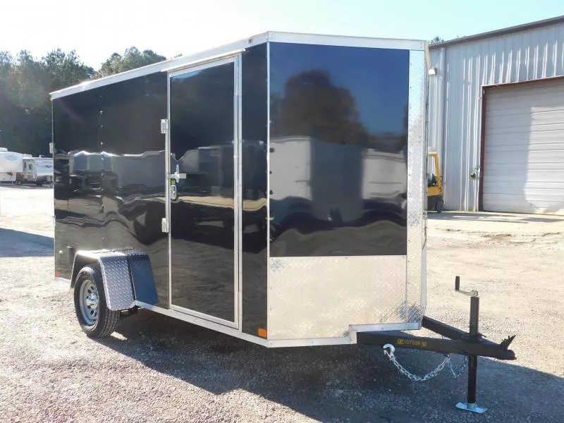 2026 Covered Wagon Trailers Gold Series 6x12 Vnose with Ramp Door Cargo / Enclosed Trailer