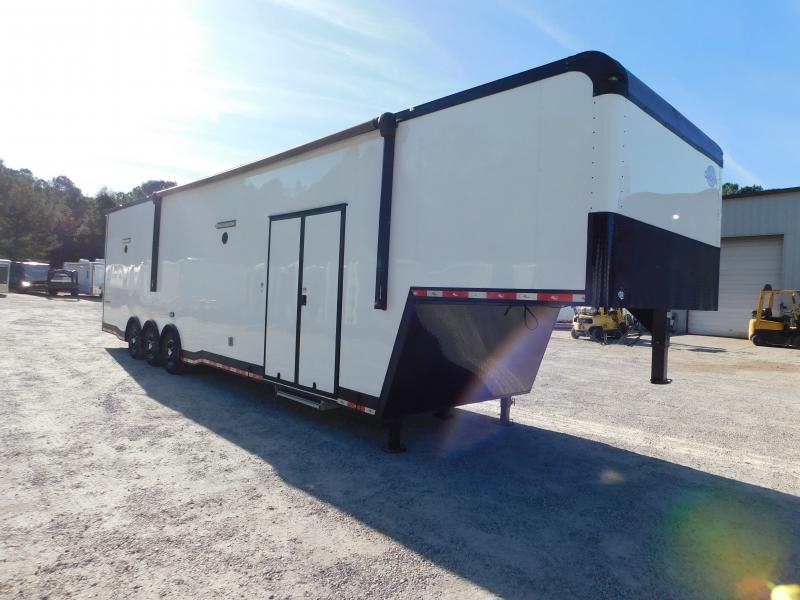 2024 Cargo Mate Eliminator 40' Gooseneck Loaded Car / Racing Trailer in
