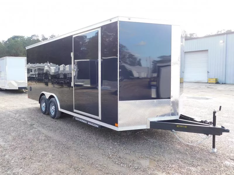 2026 Covered Wagon Trailers Gold Series 8.5x20 Vnose with 7' Inside 5.2k axles Car / Racing Trailer