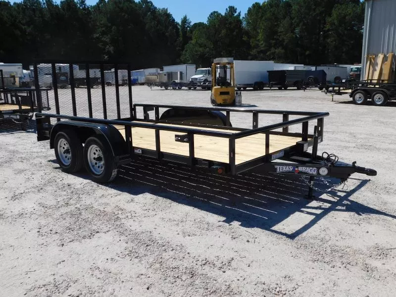 2025 Texas Bragg Trailers 14P Commercial Grade with Heavy Duty Rear Tailgate  Utility Trailer