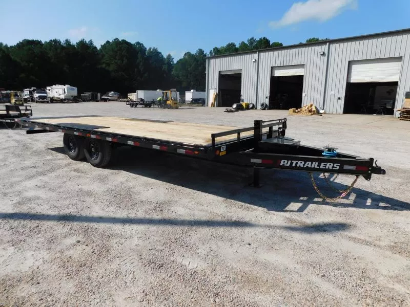 2026 PJ Trailers  T8 22 Deckover Power Tilt  with 7k Dexters $12295 Equipment Trailer