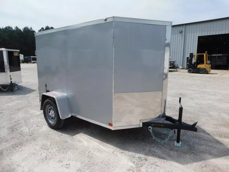 2025 Covered Wagon Trailers Gold Series 5x8 Vnose  with Swing Rear Door  Cargo / Enclosed Trailer