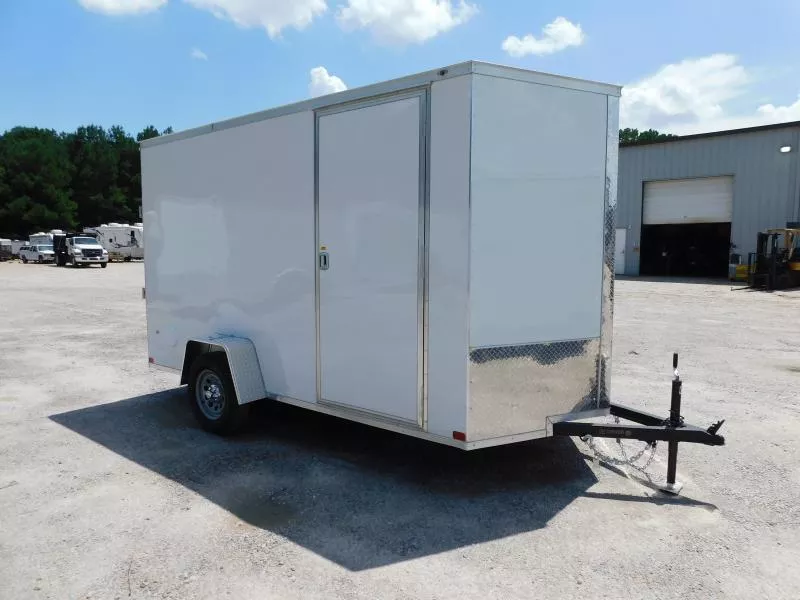 2025 Covered Wagon Trailers Gold Series 6x12 Vnose with Ramp and 7' Inside  Cargo / Enclosed Trailer