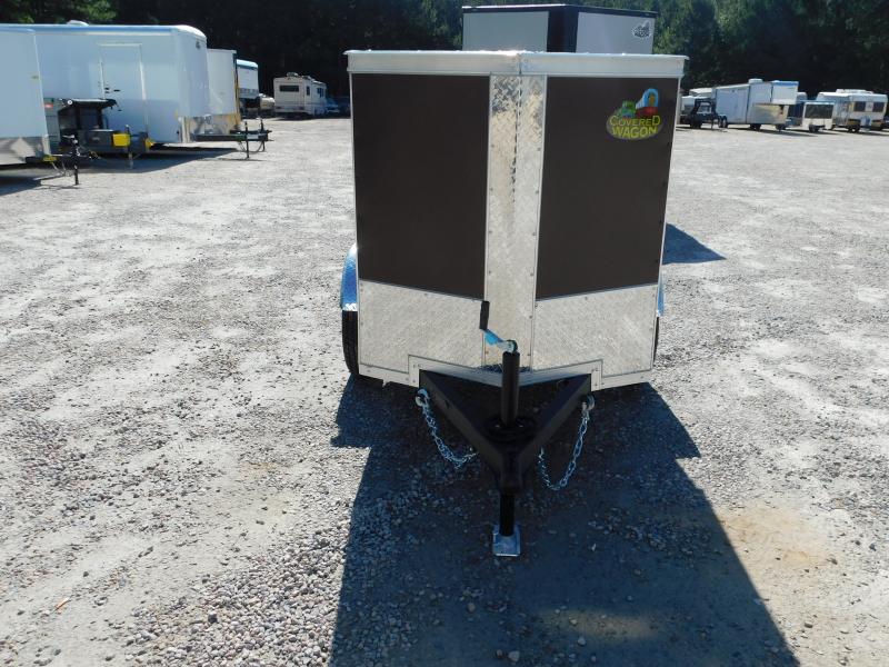 2024 Covered Wagon Trailers Gold Series 4x6 Vnose Cargo / Enclosed