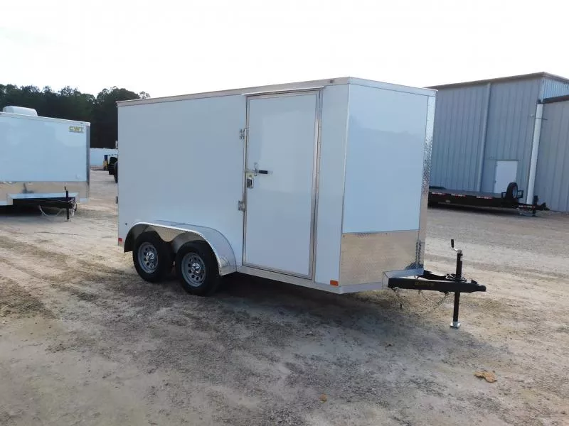 2026 Covered Wagon Trailers Gold Series 6x12 Tandem Axle Vnose  with Ramp Door  Cargo / Enclosed Trailer