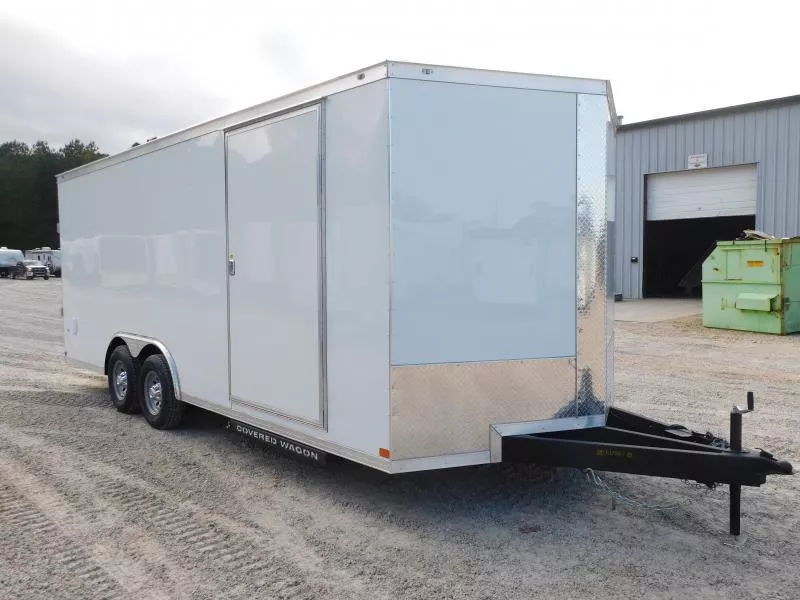 2026 Covered Wagon Trailers Gold Series 8.5x20 Vnose with 7' Inside 5200lb Axles Car / Racing Trailer