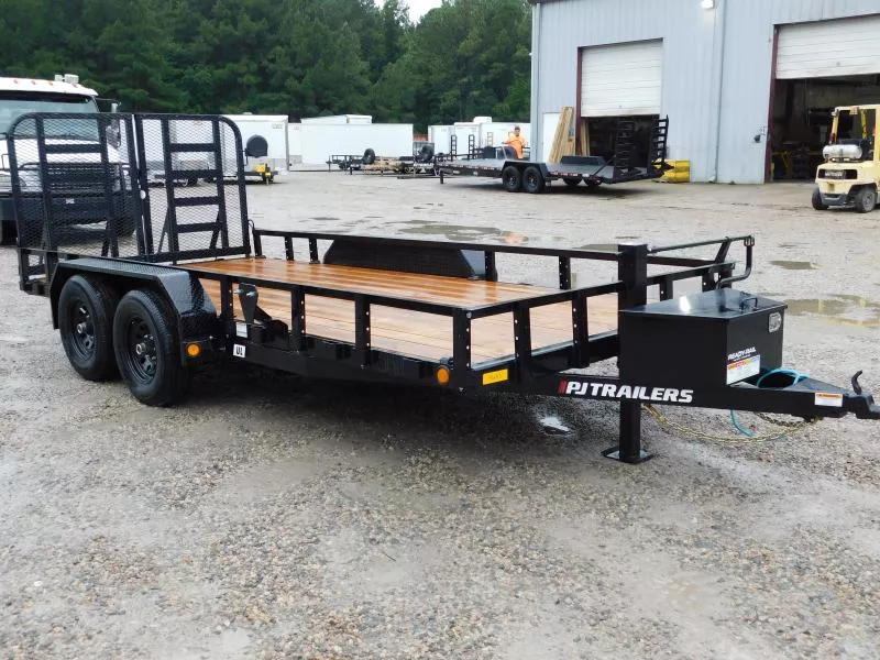 2026 PJ Trailers 83"x16'  with 5200lb Axles Heavy Duty Gate Utility Trailer