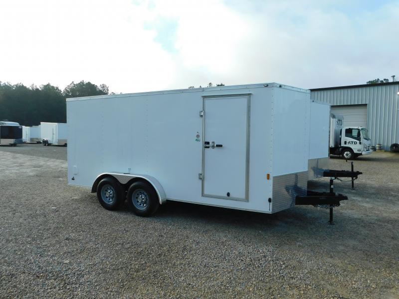 2023 Continental Cargo Sunshine 7x16 Vnose with 5200lb Axles Cargo