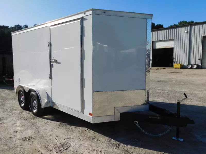 2026 Covered Wagon Trailers Gold Series 7x14 Vnose with Ramp Door  Cargo / Enclosed Trailer