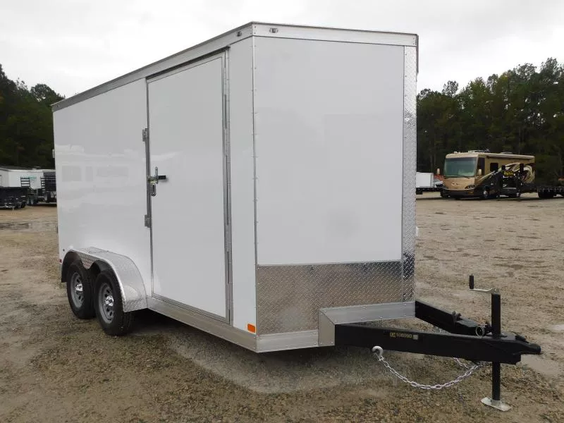 2026 Covered Wagon Trailers Gold Series 7x14 Vnose with 7' Inside and Extras Cargo / Enclosed Trailer