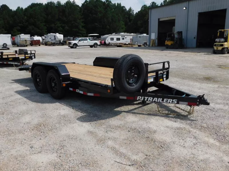 2026 PJ Trailers T6 16' Tilt Bed with 7k Axles Equipment Trailer