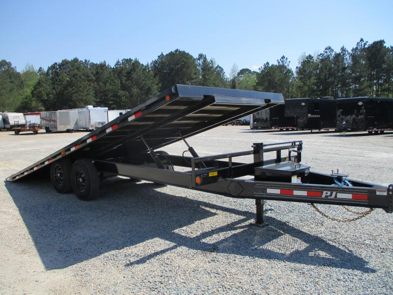 2021 PJ Trailers T8 22' Deckover Power Tilt Equipment Trailer with 7k Dexters 2021 PJ Trailers T8 22' Deckover Power Tilt Equipment Trailer with 7k Dexters