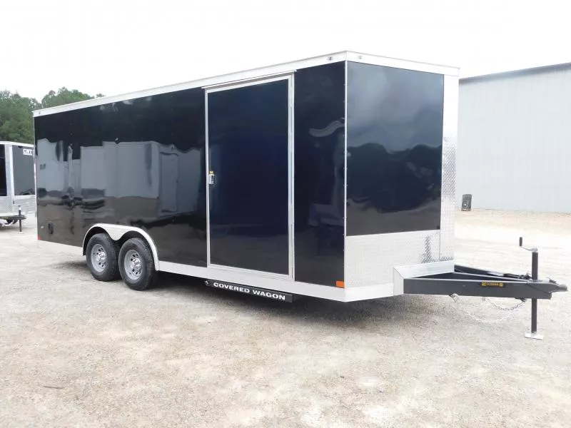 2025 Covered Wagon Trailers Gold Series 8.5x20 Vnose w/5200lb Axles 7' Inside  Car / Racing Trailer