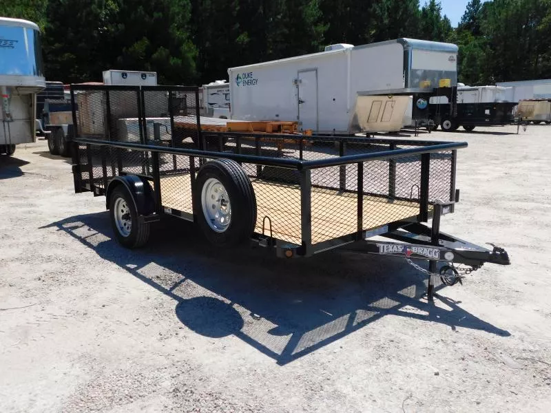 2026 Texas Bragg Trailers 6x14P Heavy Duty with 24" Expanded Metal Sides Utility Trailer
