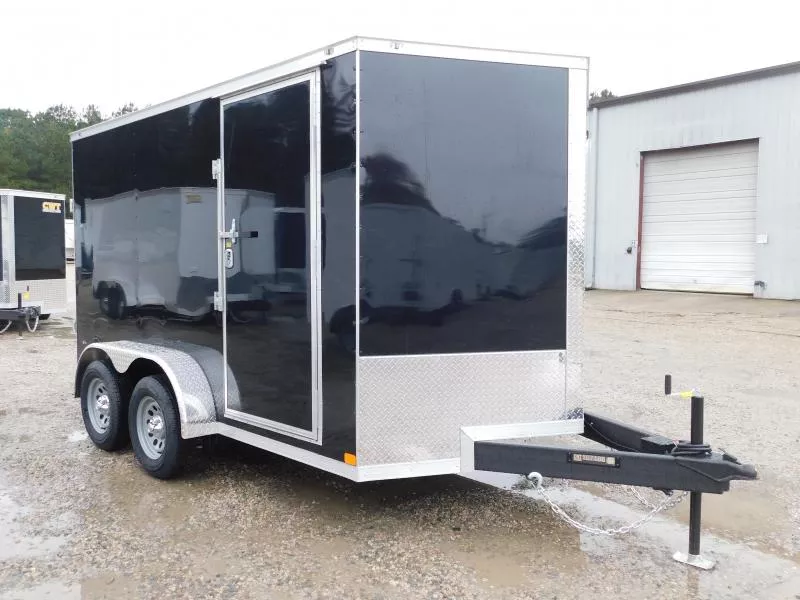 2026 Covered Wagon Trailers Gold Series 7x12 Vnose with Ramp Door Cargo / Enclosed Trailer