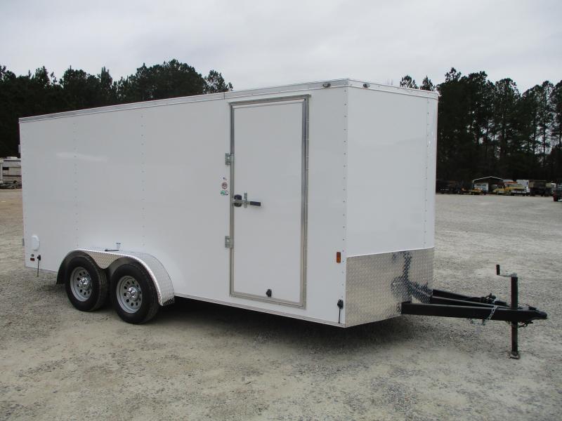 2022 Continental Cargo Sunshine 7x16 Vnose Enclosed Cargo Trailer with Double Rear Doors 2022 Continental Cargo Sunshine 7x16 Vnose Enclosed Cargo Trailer with Double Rear Doors