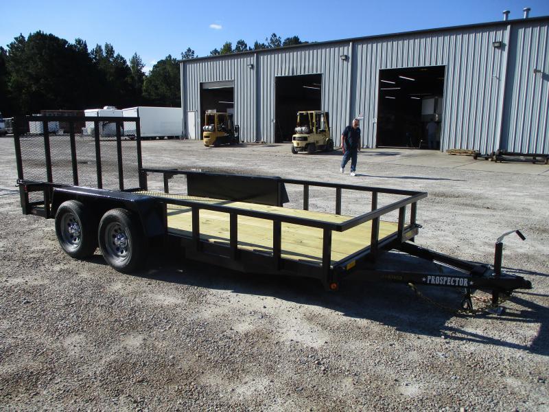 2021 Covered Wagon Trailers Prospector 77x16 Tandem Axle Utility Trailer with Rear Gate 2021 Covered Wagon Trailers Prospector 77x16 Tandem Axle Utility Trailer with Rear Gate
