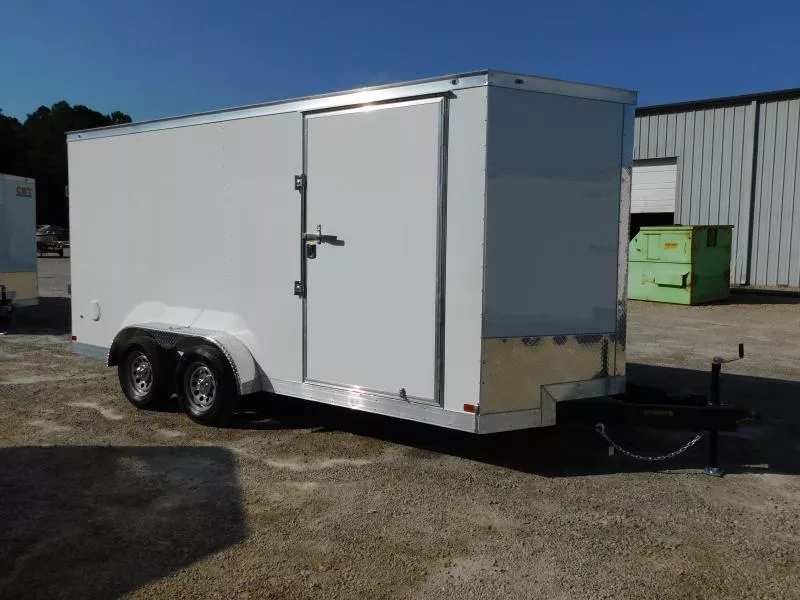 2025 Covered Wagon Trailers Gold Series 7x16 Vnose with Ramp Door and 7' Inside Cargo / Enclosed Trailer